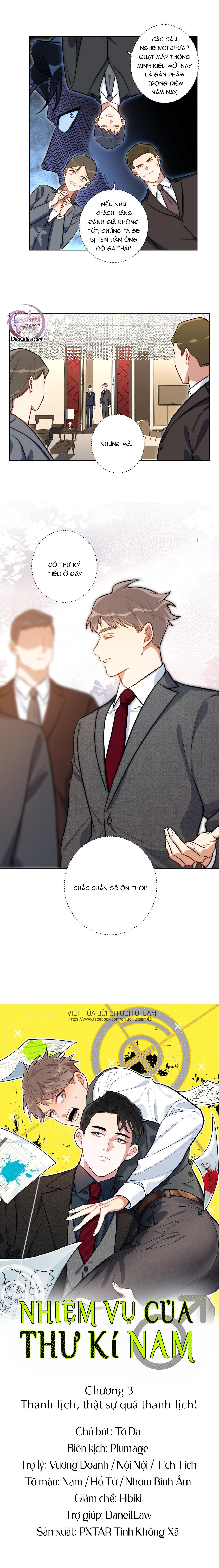 Đọc truyện Nhiệm Vụ Của Thư Kí Nam - Chapter 3