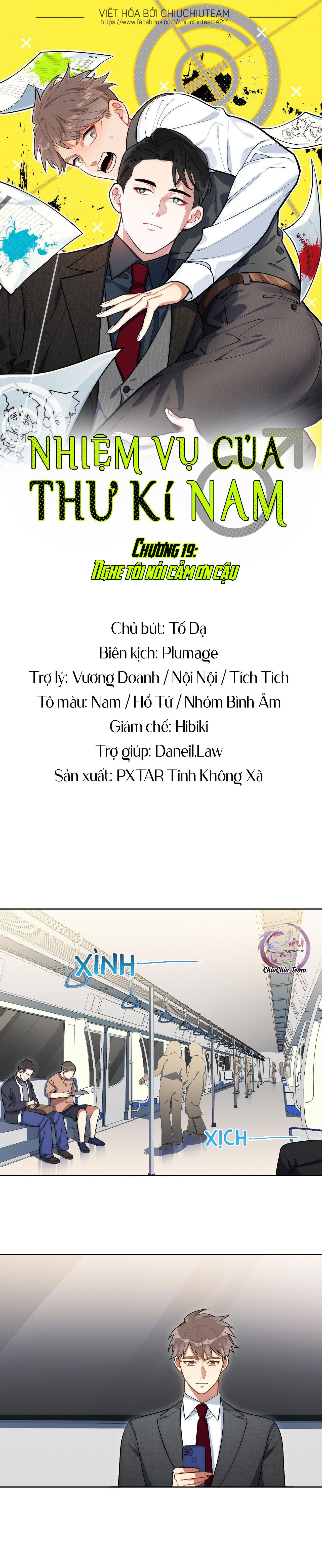 Đọc truyện Nhiệm Vụ Của Thư Kí Nam - Chapter 19